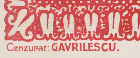 1919 Kató Kiszly István (1895-1963): "Két Korona. Bárki kívánságára minden lapárusító azonnal a...