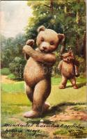 1909 Teddy at golf Bears s: Pillard (EK)