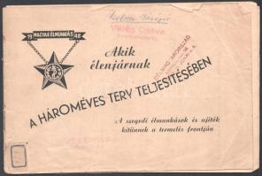 1948 Akik élen járnak a hároméves terv teljesítésében, a szegedi élmunkások és újítók kitűnnek a termelés frontján... prospektus