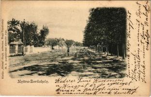 1905 Nyitraszerdahely, Nyitra-Zerdahely, Nitrianska Streda; Fő utca. Elvira fényk. műterem kiadása / main street (EK)