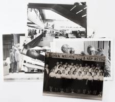 25 db szocialista közéletet bemutató sajtófotó (sport, oktatás, politika, kultúra, stb.), 18×24 cm