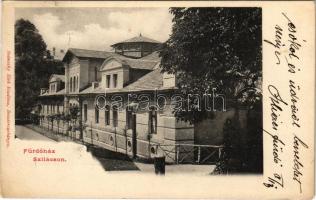 Szliács, Sliac; Fürdőház. Ivánszky Elek kiadása / spa, bathhouse (EK)