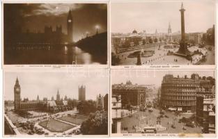 LONDON - 7 db régi angol város képeslap, fotólap / 7 pre-1945 town-view postcards. Valentine&#039;s photograph