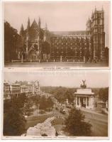 LONDON - 7 db régi angol város képeslap, fotólap / 7 pre-1945 town-view postcards. Valentine's ...