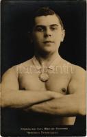 1918 King of Bridges - Jean de Colonne, Champion of Petrograd / Orosz birkózó / Russian wrestler, sport photo (fl)