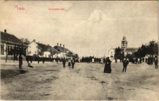 1921 Türje, Erzsébet tér. Takács Ferenc kiadása (EK)