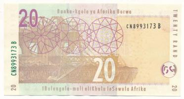 Dél-Afrika 2005. 20R T:XF
South Africa 2005. 20 Rand C:XF 
Krause P#129a