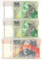 Szlovákia 2004. 20K (2x) + 100K T:XF-F Slovakia 2004. 20 Korun (2x) + 100 Korun C:XF-F