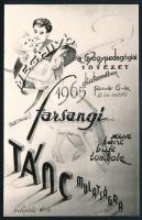 1959, 1965 Meghívó pincér bálra az Astoria Szállóba + A Gyógypedagógiai Intézet farsangi bálja plaká...