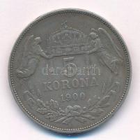 1900KB 5K Ag "Ferenc József" T:VF,F patina, ph. Adamo K7