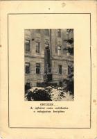 Sopron, Őrtüzek... Az ágfalvai csata emlékműve a műegyetem kertjében télen. Kiadja a Bánya-, Kohó- és Erdőmérnök hallgatók Ifj. Köre (lyuk / pinhole)