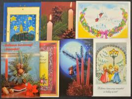 Kb. 200 db MODERN karácsonyi üdvözlő motívum képeslap / Cca. 200 modern Christmas greeting motive postcards