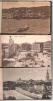 5 db RÉGI külföldi képeslap füzet: Genova, Madrid, Bern, Hamburg, Sanssouci
