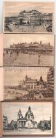 5 db főleg RÉGI külföldi képeslap füzet: Luxembourg, Warszawa, Ostende, Norway