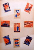 Sok ezer darabos gyufacímke gyűjtemény, sorozatok (belga, orosz, jugoszláv, magyar, csehszlovák, ara...