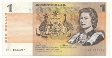 Ausztrália DN (1972-1973) 1D T:F folt Australia ND (1972-1973) 1 Dollar C:F spot Krause P#37.d
