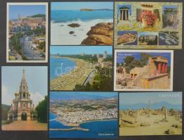 Kb. 100 db MODERN külföldi város képeslap / Cca. 100 MODERN non-Hungarian town-view postcards