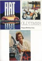 6 db MODERN reprint képeslap autós reklám poszterekről / 6 modern reprint postcards of automobile advertising posters