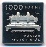 2011. 1000Ft Cu-Ni "Jedlik Ányos - a Dinamó-elv leírója" kapszulában T:PP patina 
Adamo E...