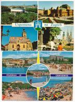 JUGOSZLÁVIA - HORVÁTORSZÁG- 37 db MODERN város képeslap / YUGOSLAVIA - CROATIA - 3 MODERN town-view ...