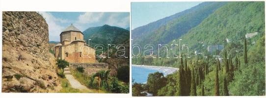 27 db MODERN grúz város képeslap / 27 modern Georgian town-view postcards