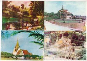 10 db MODERN kambodzsai város képeslap / 10 modern Cambodian town-view postcards