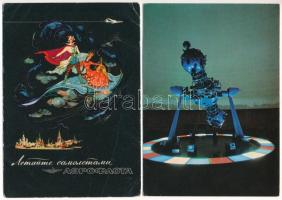 17 db MODERN motívum képeslap: repülés vegyes minőségben / 17 modern motive postcards: airplanes, av...