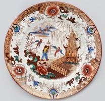 Villeroy & Boch kínaizáló fajansz tányér. Kézzel festett, jelzett, hibátlan d: 20 cm