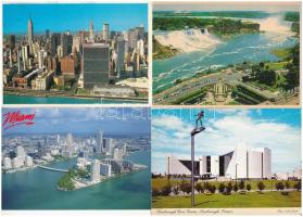 20 db MODERN amerikai és kanadai képeslap + 1 leporello / 20 modern American (USA) and Canadian postcards + 1 leporello