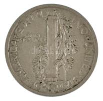 Amerikai Egyesült Államok 1924 1d (10c) Ag "Mercury" T:AU,XF 
USA 1924. 1 Dime (10 Cents)...