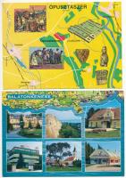 20 db MODERN magyar térképes képeslap / 20 modern Hungarian map motive postcards