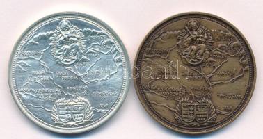 Bognár György (1944-) 1987. "Hungaria Eliberata 1683-1699 - Eger MÉE 1987" Ag és bronz eml...