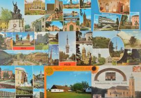 Kb. 100 db MODERN használatlan magyar város képeslap / Cca. 100 MODERN unused Hungarian town-view postcards