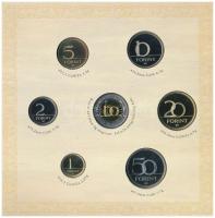 2008. 1Ft-100Ft (7xklf) + Mátyás denár Ag fantáziaverete (10g/0.999/27mm) "Reneszánsz emlékév&q...