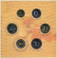 2009. 5Ft-200Ft "Haydn" (6xklf) forgalmi sor + "Joseph Haydn" Ag emlékérem (12g/...