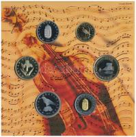 2009. 5Ft-200Ft "Haydn" (6xklf) forgalmi sor + "Joseph Haydn" Ag emlékérem (12g/...