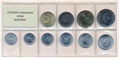 1986. 2f-20Ft (10xklf) érmés forgalmi sor fóliatokban T:UNC Adamo FO19