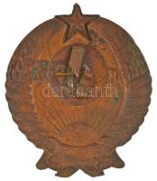 Szovjetunió ~1930. Részben aranyozott, zománcozott bronz sapkajelvény (61x51mm) T:XF zománchibás
So...