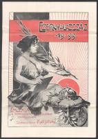 1899 Selmecbánya, az ország harmadik 1848-as szabadságharcra emlékező honvéd szobrának leleplezése alkalmából kiadott emlékkönyv reklám nyomtatványa