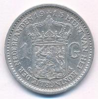 Hollandia 1915. 1G Ag "I. Vilma" T:XF kis ph, karc
Netherlands 1915. 1 Gulden Ag "Wi...