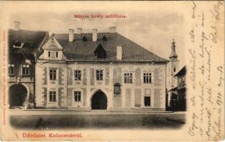 1901 Kolozsvár, Cluj; Mátyás király szülőháza. Dunky Fivérek cs. és kir. udvari fényképészek / birthplace of Matthias Corvinus (EM)