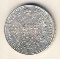 Ausztria 1879. 1Fl Ag T:2 apró ph