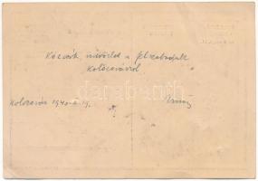 1940 Kolozsvár, Cluj; Szent Mihály templom, "Kolozsvár visszatért" / church, entry of the ...