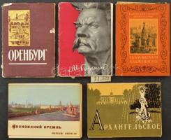 72 db MODERN orosz és szovjet képeslap 5 db tokban + 1 képeslapfüzet / 72 modern Russian and Soviet postcard in cases + 1 postcard booklet