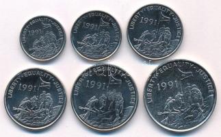 Eritrea 1997. 1c-100c acél (6xklf) T:AU,XF kis patina
Eritrea 1997. 1 Cent - 100 Cents steel (6xdif...