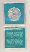 NSZK 1984. "1. Dél-német bádogipari szakkiállítás" Ag 10g emlékérem tanúsítvány T:1