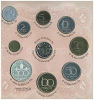 1998. 50f-200Ft (10xklf) forgalmi sor + 1998. 100Ft alpakka "1848-1849. Szabadságharc 150. évfo...