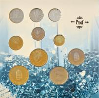 1996. 10f-100Ft (10xklf) "Magyarország pénzérméi" forgalmi sor dísztokban . A belső tokon ...