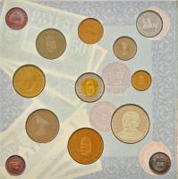 1997. 50f-200Ft (10xklf) "Magyarország pénzérméi" forgalmi sor dísztokban . A belső tokon ...