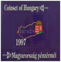 1997. 50f-200Ft (10xklf) "Magyarország pénzérméi" forgalmi sor dísztokban . A belső tokon ...